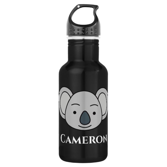 Niedlicher Koala Personalisierter Individuelle Nam Edelstahlflasche (Vorderseite)