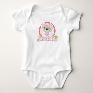 Niedlicher Koala-personalisierter Weste-Entwurf Baby Strampler