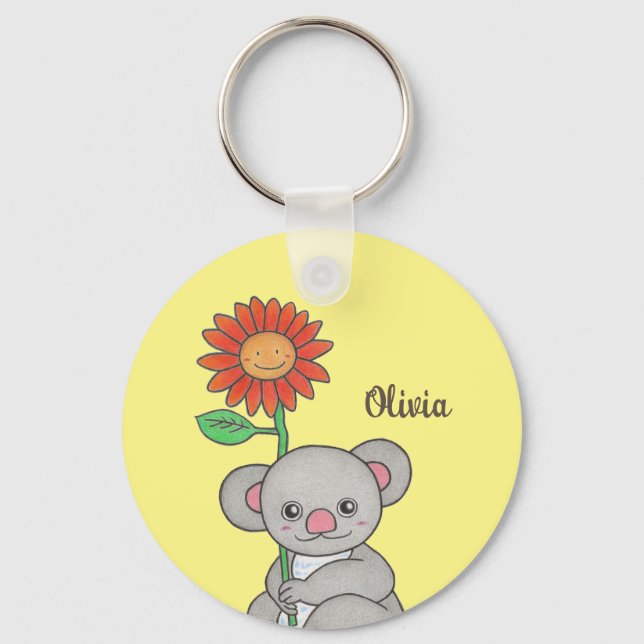 Niedlicher Koala-Schlüsselanhänger Schlüsselanhänger (Vorderseite)