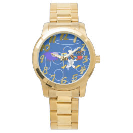 Niedlicher Koch Ducky Kazoo Blue Circles Armbanduhr