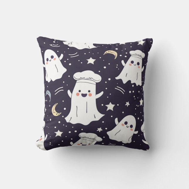 Niedlicher Koch Ghost Kissen (Vorderseite)