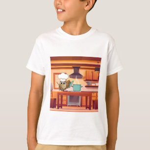 Niedlicher Koch Kuchen Kochen in Küche T-Shirt