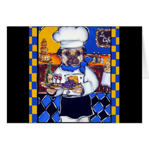 Niedlicher Koch Mops