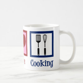 Niedlicher Koch Peace Liebe Kochen Utensitäten Kaffeetasse