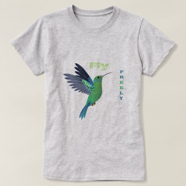 Niedlicher Kolibri-T - Shirt (Design vorne)