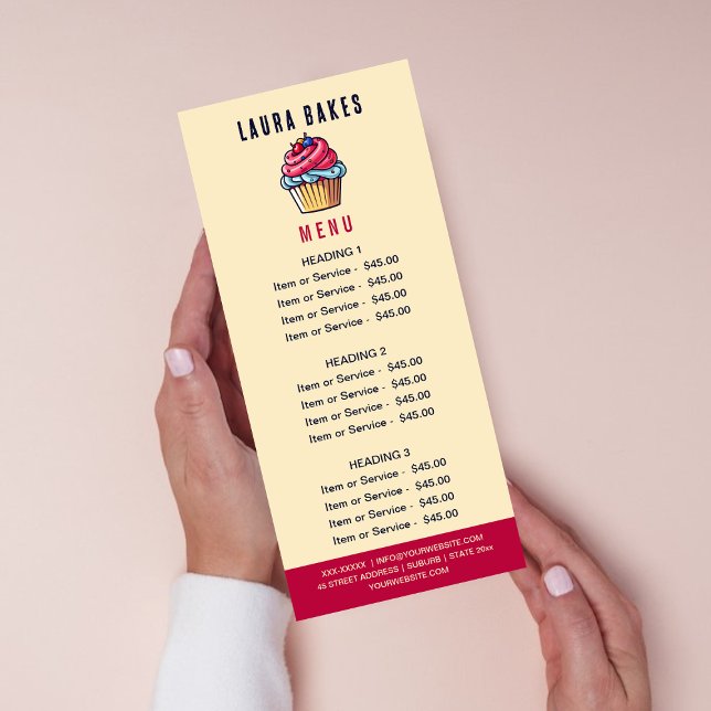 Niedlicher Konditorgebäck Konditorei Koch Süßpreis Menükarte (Von Creator hochgeladen)