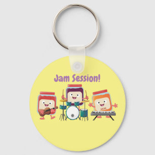 Niedlicher Konfitüre Cartoon Musiker Spaß Schlüsselanhänger