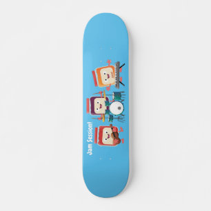 Niedlicher Konfitüre Cartoon Musiker Spaß Skateboard