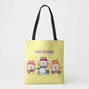 Niedlicher Konfitüre Cartoon Musiker Spaß Tasche