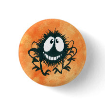 Niedlicher Kooky Halloween Spider Button!