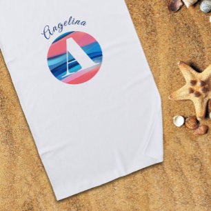 Niedlicher Korallenbriefername Strandtuch