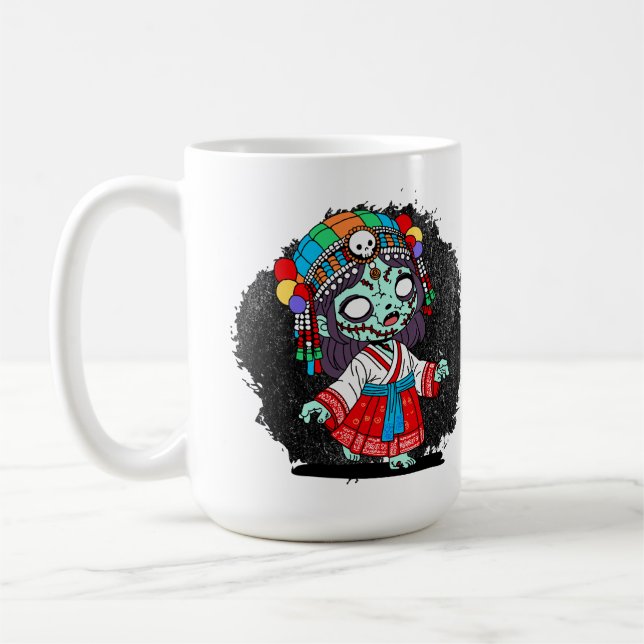 Niedlicher koreanischer Zombie Kaffeetasse (Links)