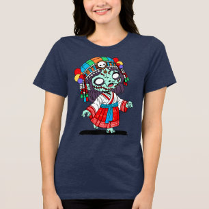 Niedlicher koreanischer Zombie Tri-Blend Shirt