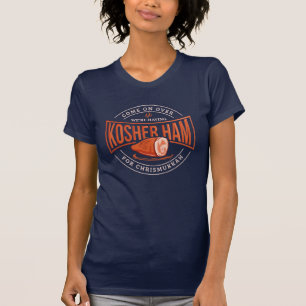 Niedlicher Kosher Ham für Chrismukkah Hanukkah Gra T-Shirt