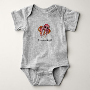 Niedlicher Kraken-Babybodyanzug Baby Strampler