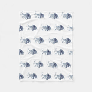 Niedlicher Kraken Fleecedecke