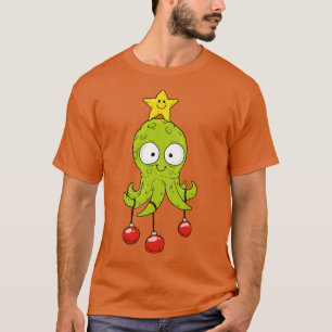 Niedlicher Kraken-WeihnachtsOutfit T-Shirt