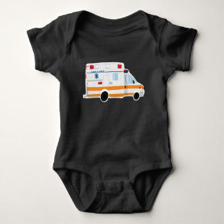 Niedlicher Krankenwagen-Baby-Bodysuit Baby Strampler