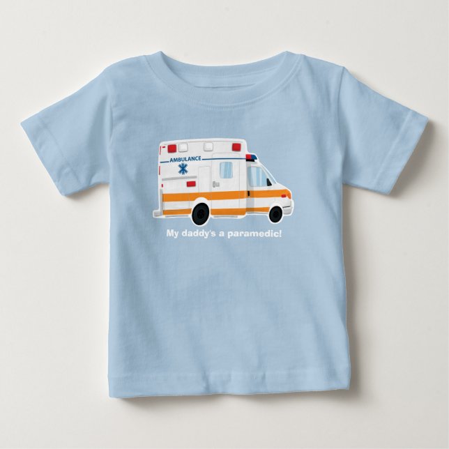 Niedlicher Krankenwagen-T - Shirt - Baby - (Vorderseite)