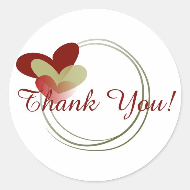 Niedlicher Kranz mit Herz Runder Aufkleber (Vorderseite)