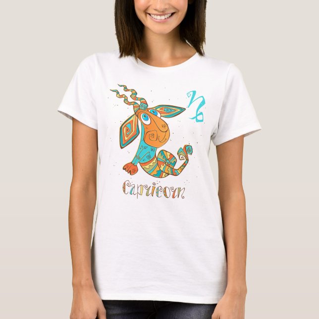 Niedlicher Krebskapricorn T-Shirt (Vorderseite)