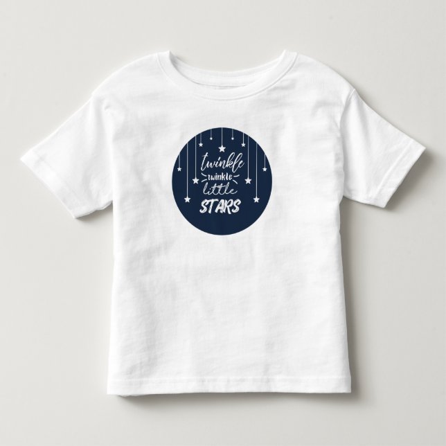 Niedlicher KreisTwinkleTwinkle wenig Stern-Lyrik Kleinkind T-shirt (Vorderseite)