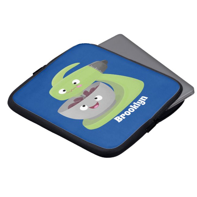 Niedlicher Kuchenmischer Cartoon Laptopschutzhülle (Vorne Oben)