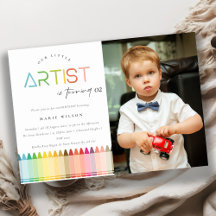 Niedlicher Künstler Crayon Rainbow Foto jedes Alte