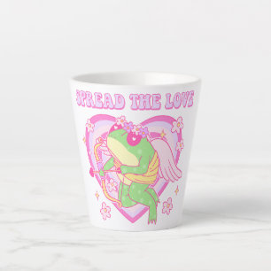 Niedlicher Kupider Frosch - Verbreitung der Liebe Milchtasse