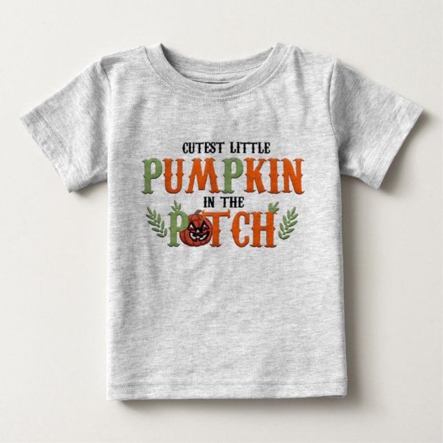 Niedlicher Kürbis Baby T-shirt (Vorderseite)