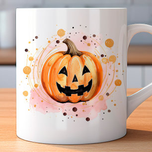 Niedlicher Kürbis Halloween Kaffeetasse