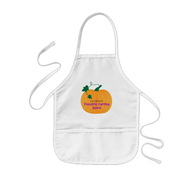 Niedlicher Kürbis, Halloween-Kürbis-Schnitzen Kinderschürze (Vorne)