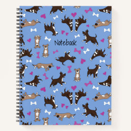 Niedlicher Labrador mit benutzerdefiniertem Text, Notizbuch