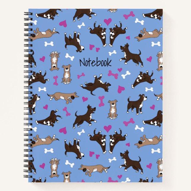 Niedlicher Labrador mit benutzerdefiniertem Text,  Notizbuch (Vorderseite)