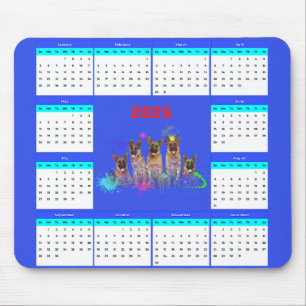Niedlicher Labrador Puppies-Kalender Mousepad