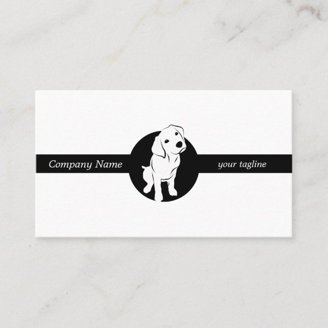 Niedlicher Labrador Puppy Visitenkarte (Vorderseite)