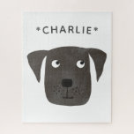 Niedlicher Labrador Retriever Dog Individuelle Nam<br><div class="desc">Wer Liebe nicht einen wunderschönen,  lustigen Labrador Retriever Hund? Ändern Sie den Namen zum Anpassen.</div>