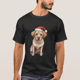 Niedlicher Labrador Retriever Hund Welpe mit Weihn T-Shirt