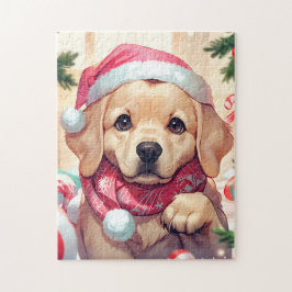 Niedlicher Labrador Retriever mit pastellfarbenem