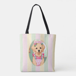 Niedlicher Labrador Retriever Pastell Lines Cotatt Tasche