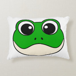 Niedlicher Lächelfrosch Dekokissen
