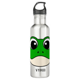Niedlicher Lächelfrosch Edelstahlflasche