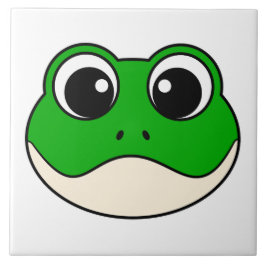 Niedlicher Lächelfrosch Fliese