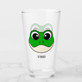 Niedlicher Lächelfrosch Glas