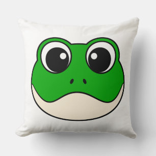 Niedlicher Lächelfrosch Kissen