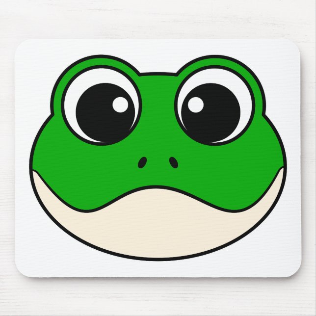 Niedlicher Lächelfrosch Mousepad (Vorne)