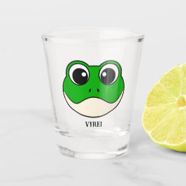 Niedlicher Lächelfrosch Schnapsglas