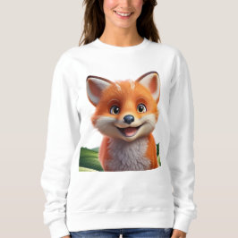 Niedlicher lächelnder Fuchs Sweatshirt
