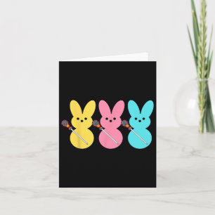 Niedlicher Lacrosse Player Bunny Kids Boys Osterla Karte