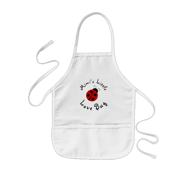 Niedlicher Lady Bug Personalisiert Mimis kleiner L Kinderschürze (Vorne)